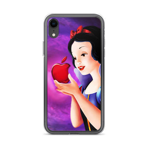 Snow white red apple