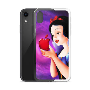 Snow white red apple