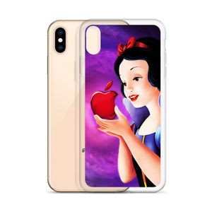 Snow white red apple