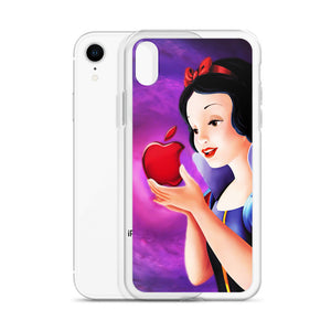 Snow white red apple