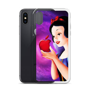 Snow white red apple